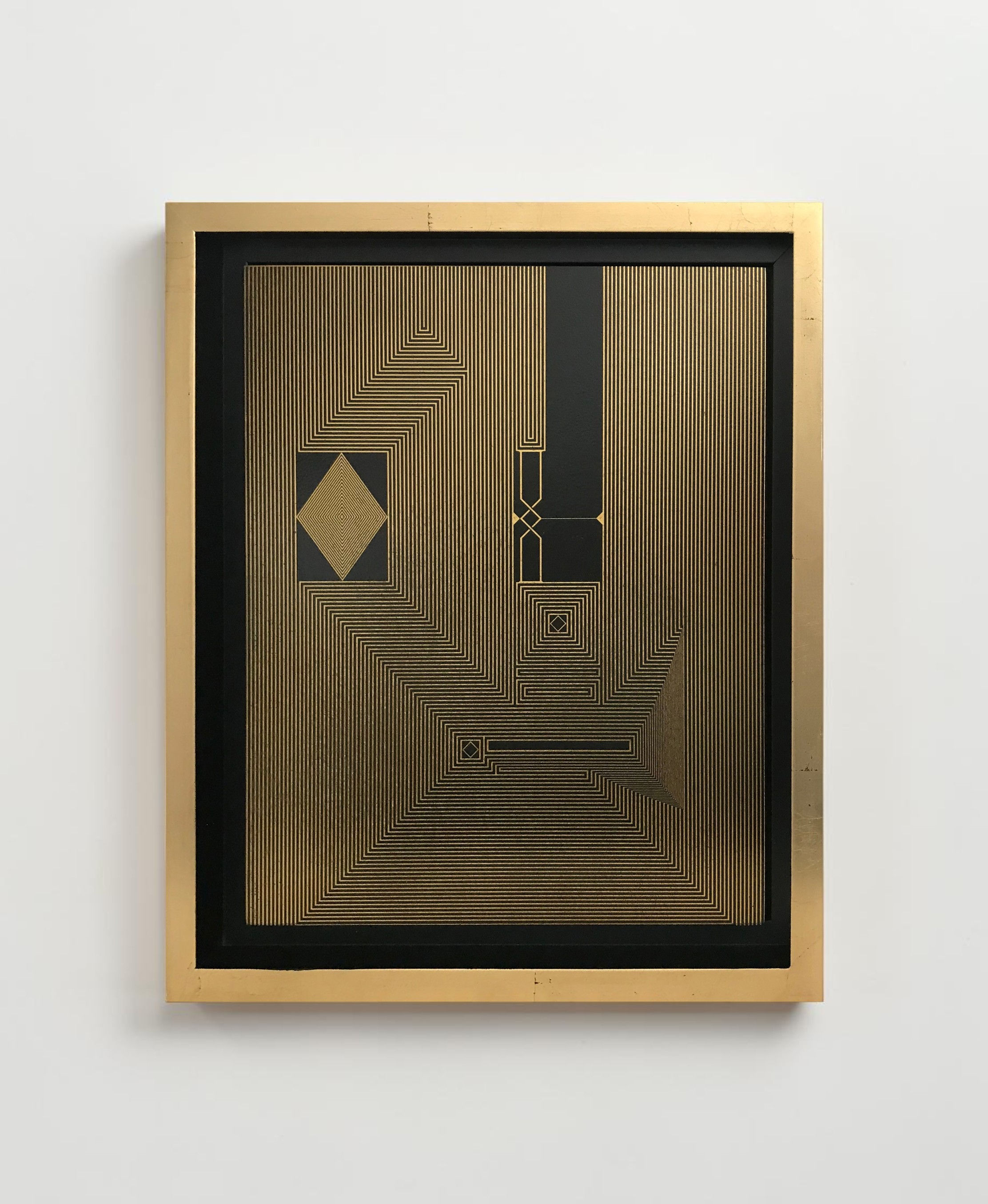 Untitled 17, 2019 Francisco Larios Painting Abstract gold contemporary
