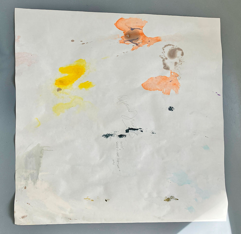 Thumbnail: Liquid Life, Rosario Briones, Abstract paintings, Mixed media Paper