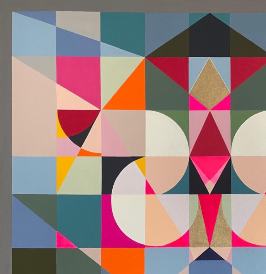 Thumbnail: Neerja Chandna Peters, Geometric, Painting, Abstract, canvas, contemporary art