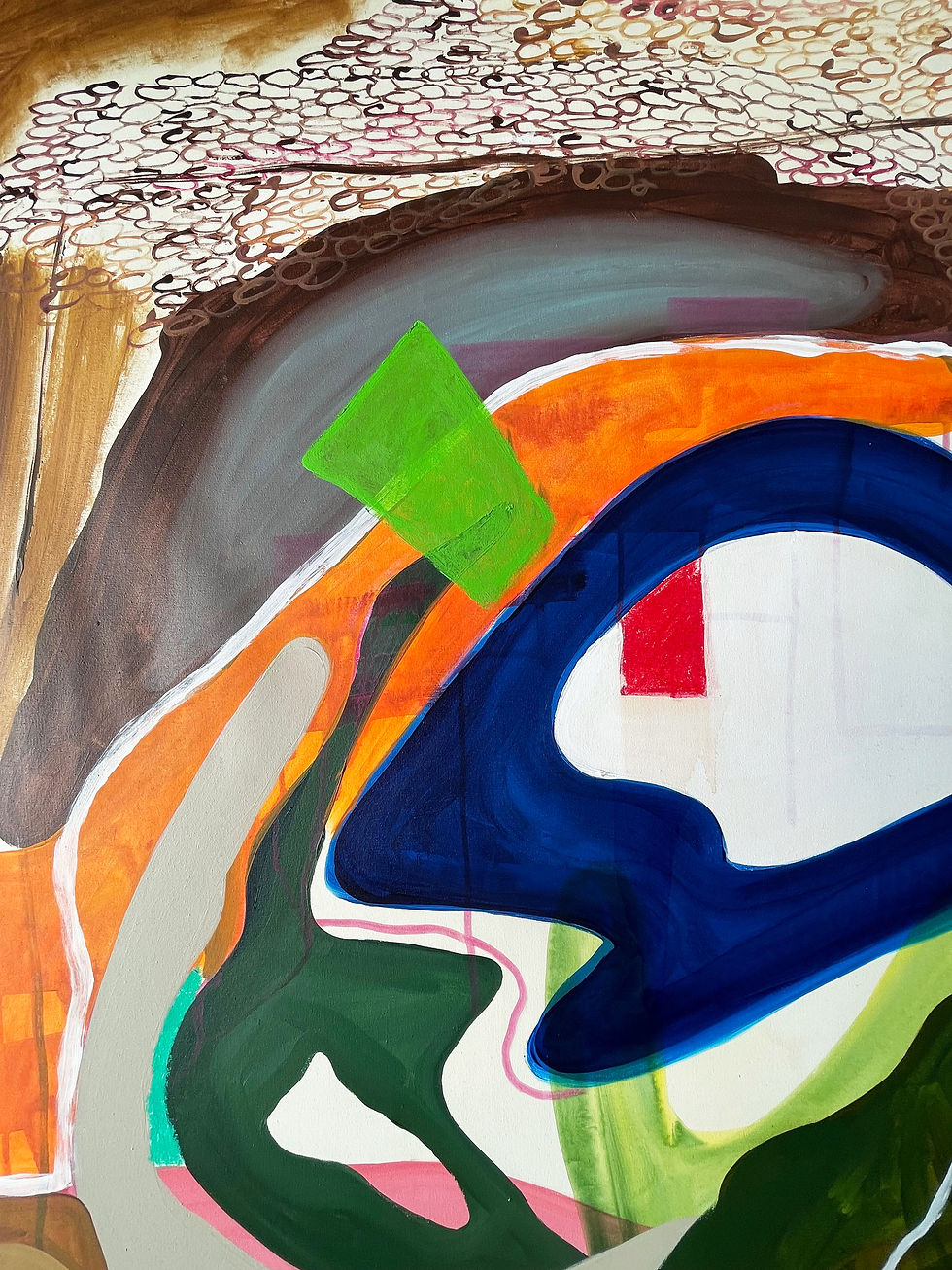 Thumbnail: Sincroplastia, 2025  From The Nova Series  Mixed media (Acrylic and oil pastel) on canvas