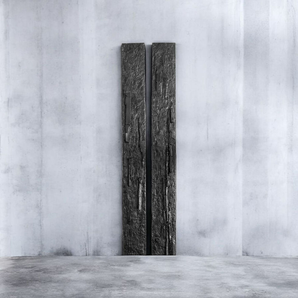 Thumbnail: Bark and Reliefes, 2018, Aquaresin and Pigment Wall Sculptures, Carla Gimbatti