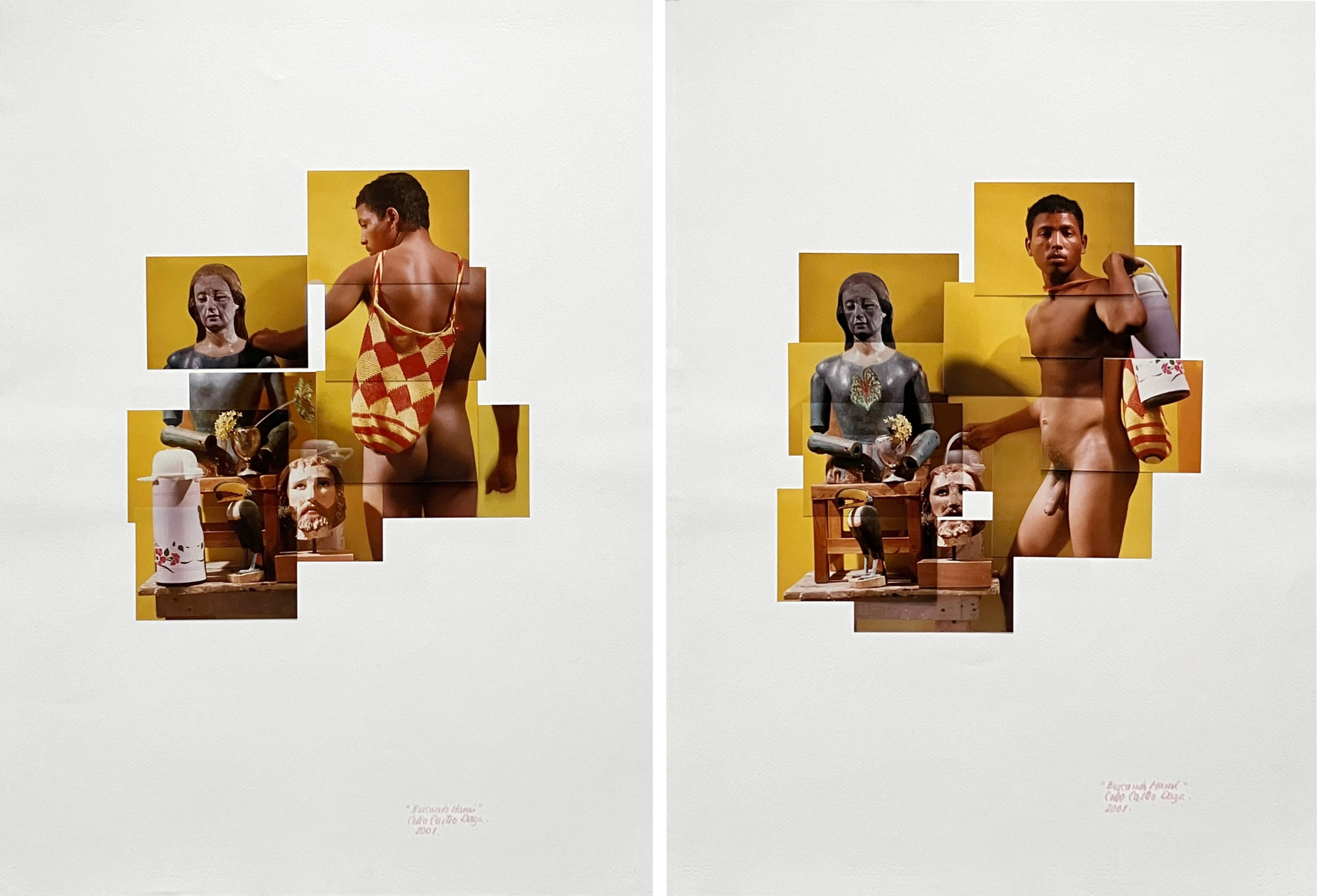 Nude Photomontage color photography Mixed Media figurative Celso castro art