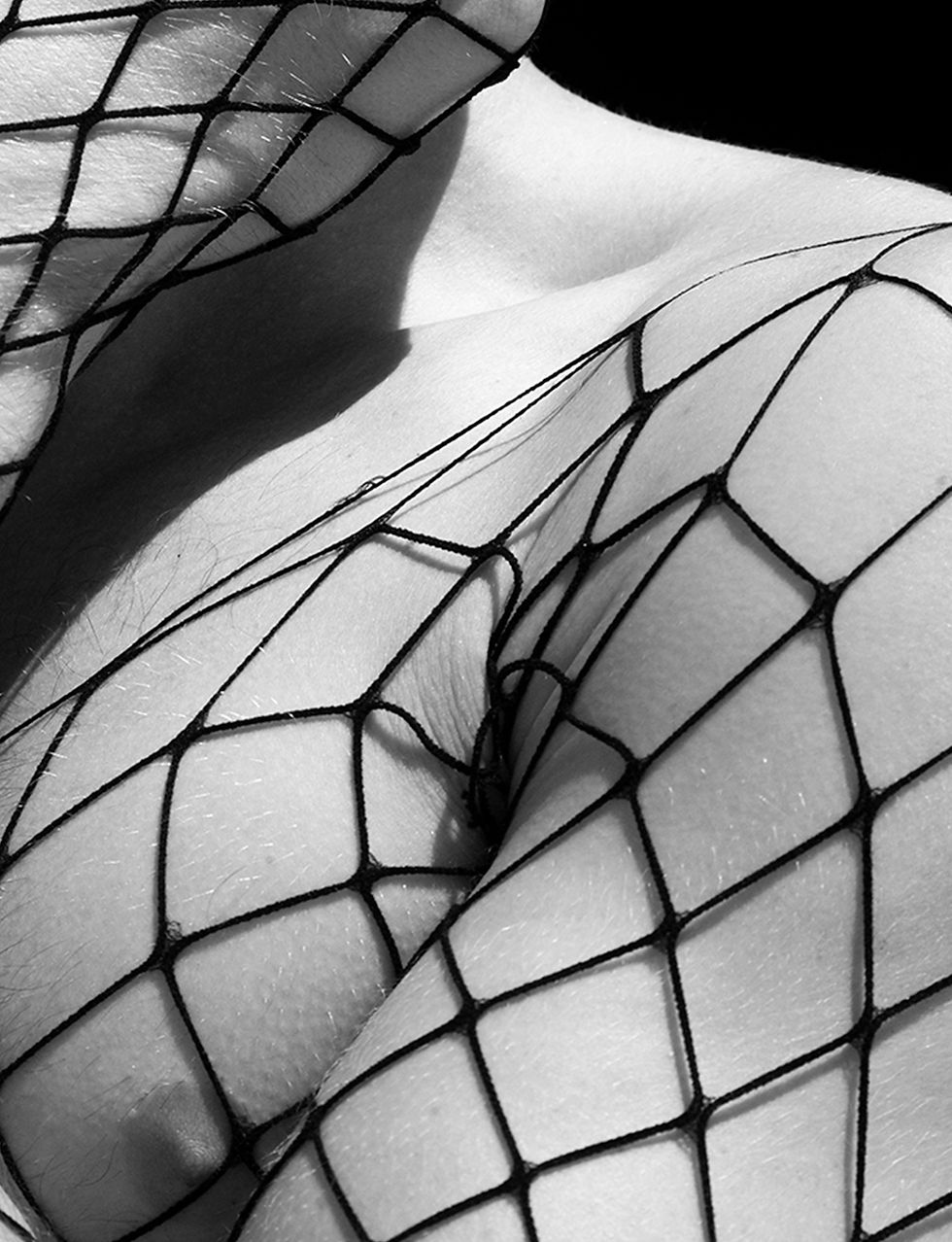 Thumbnail: Black and White Ricky Cohete nude photography figurative  fashion men