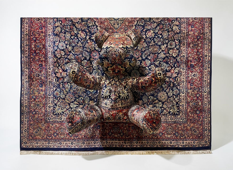 Hypomnema #2, 2024 From The Hypomnema Series Handmade from an oriental rug.