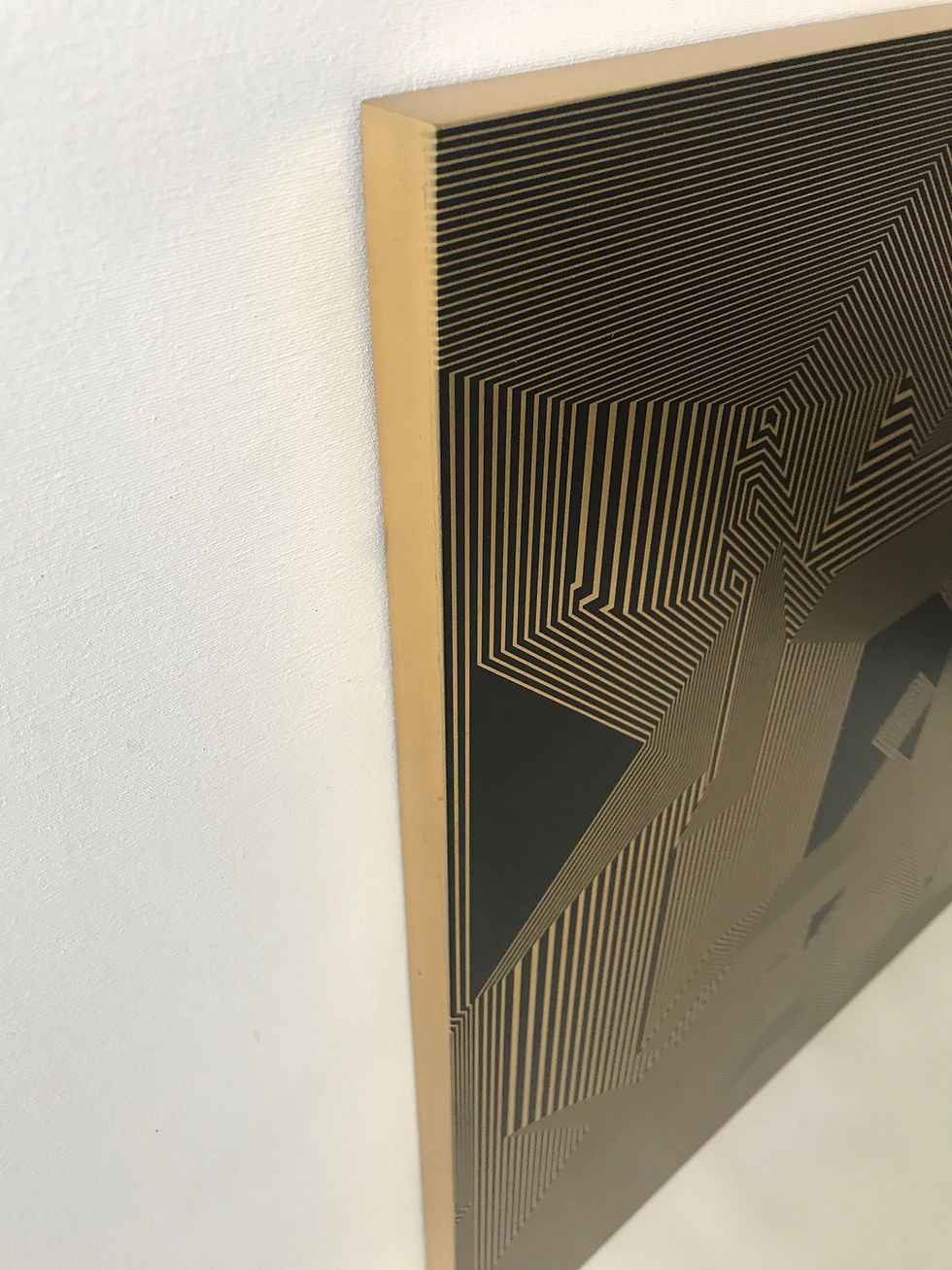 Thumbnail: Lacquer, Acrylic, Oil and Gold Leaf on MDF Francisco Larios Painting Abstract gold contemporary