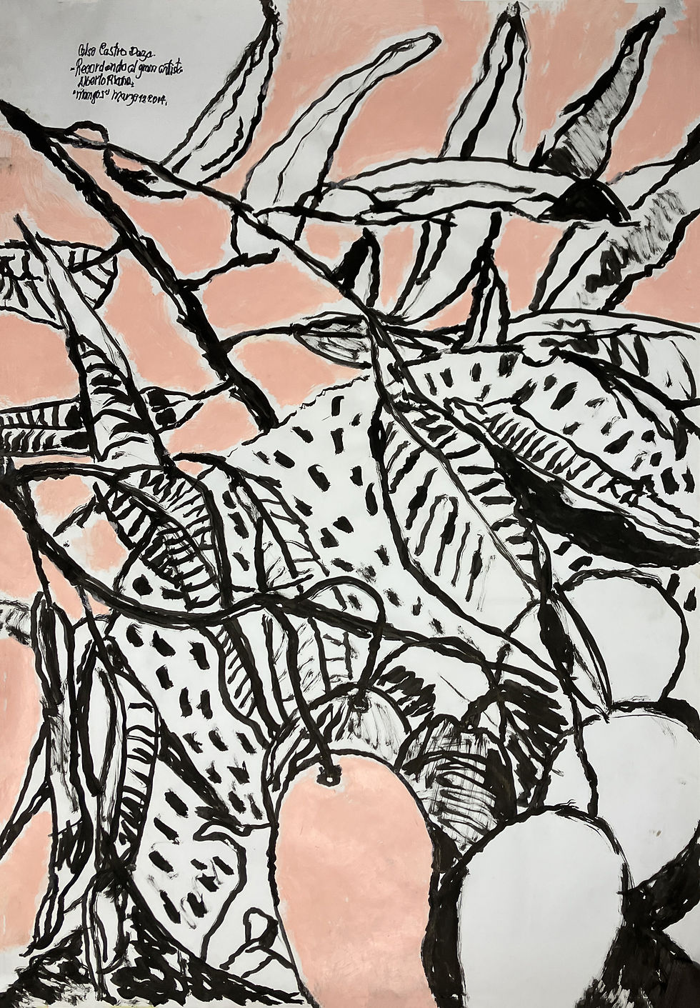 Recordando el gran artista Alberto Riano "Mangos" Marzo still life drawing fruits nature tree