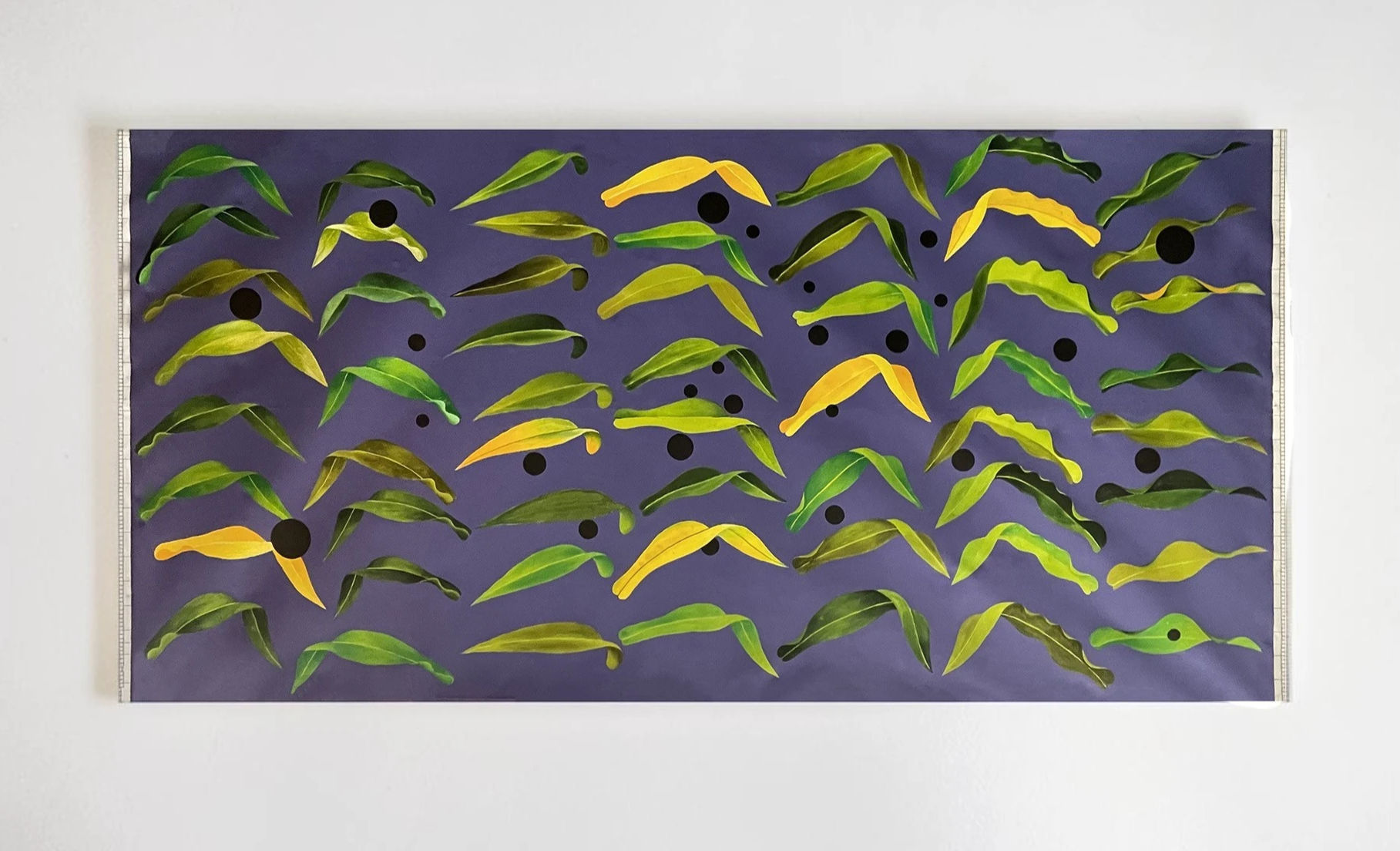Contemporary Latin American painting titled SIN MAIZ NO HAY PAIS (1996) by conceptual artist Miguel Ángel Ríos.
