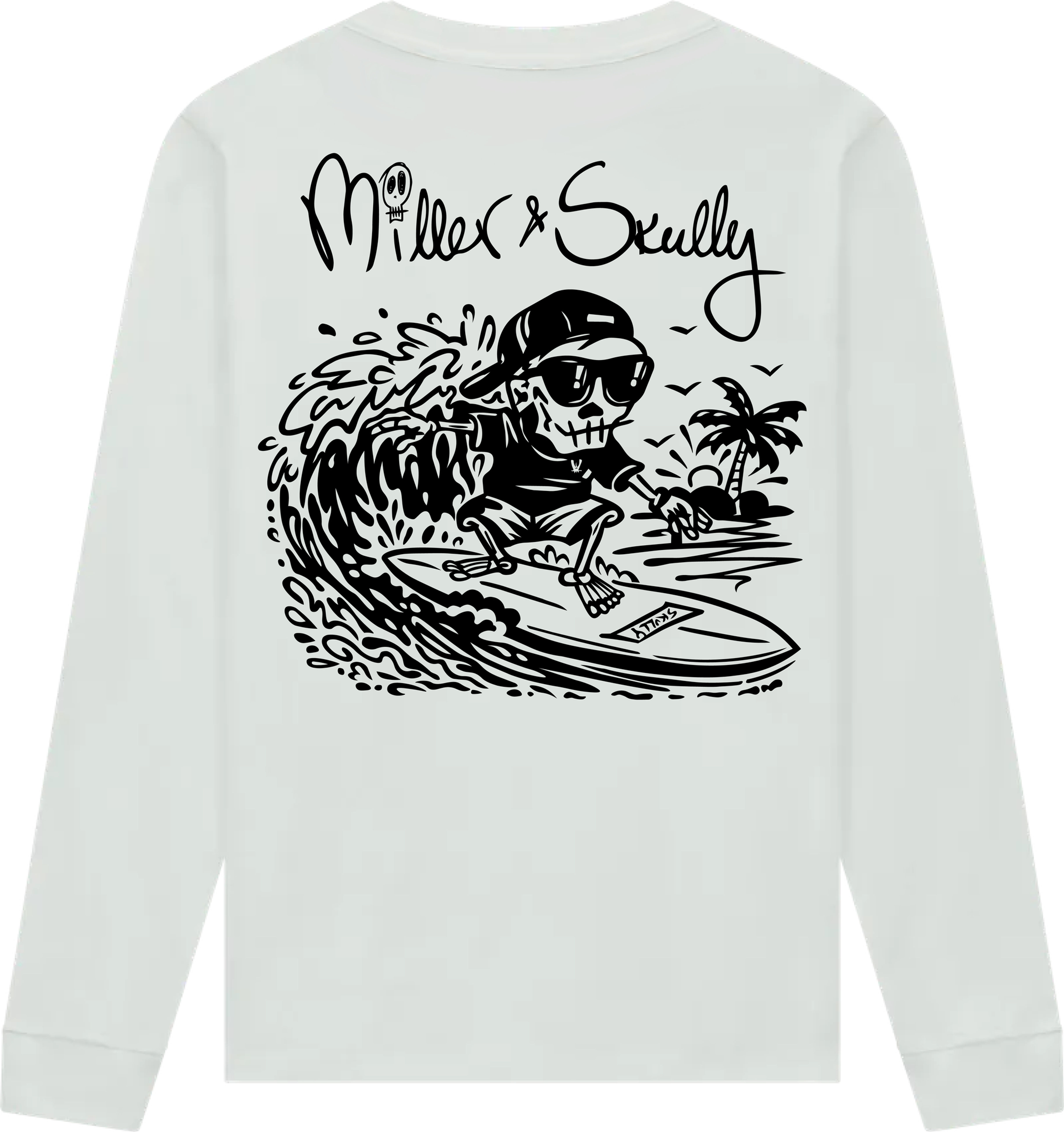 PREORDER- Surfer Skully Long Sleeve Tee