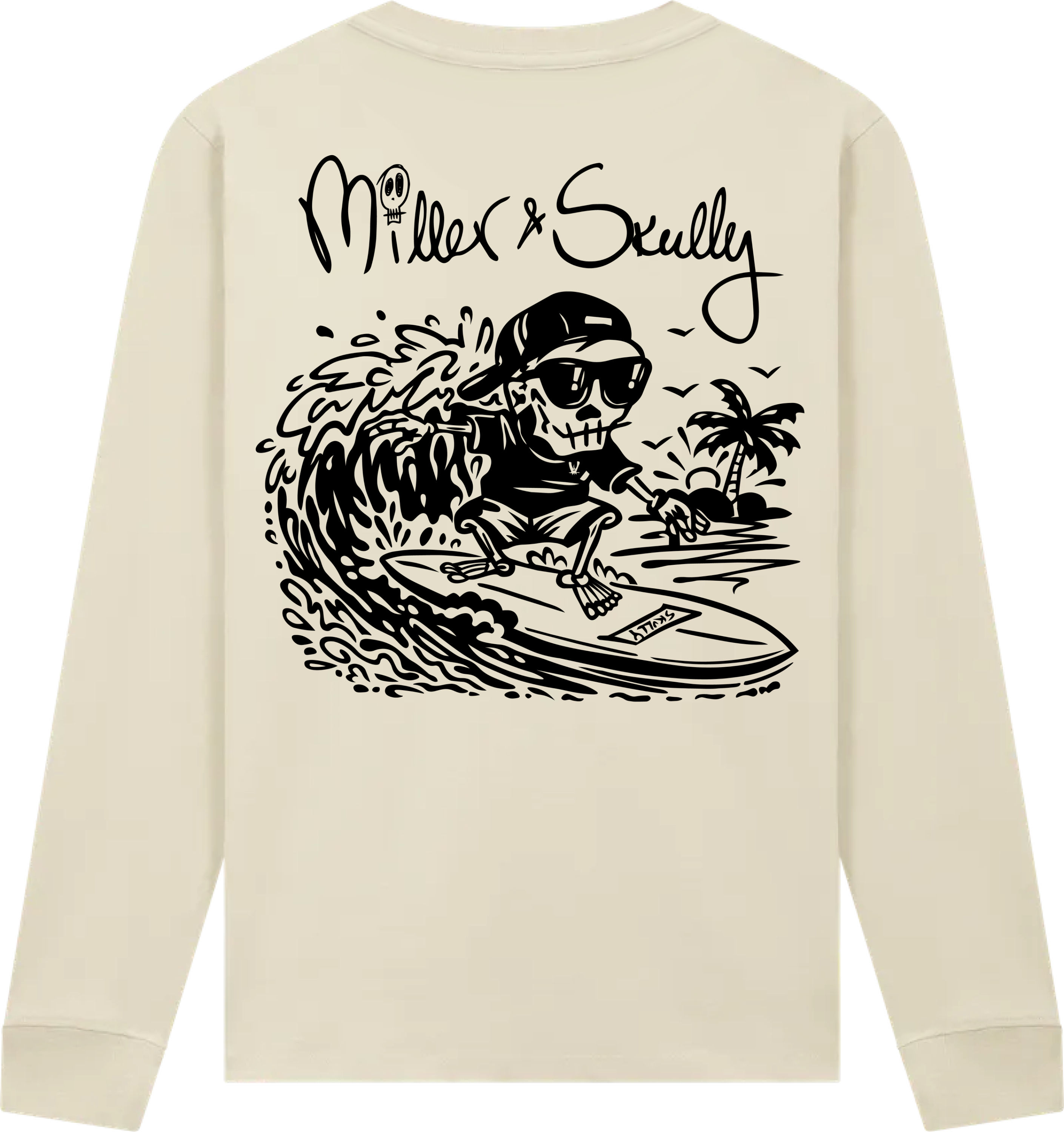 Surfer Skully Long Sleeve Tee