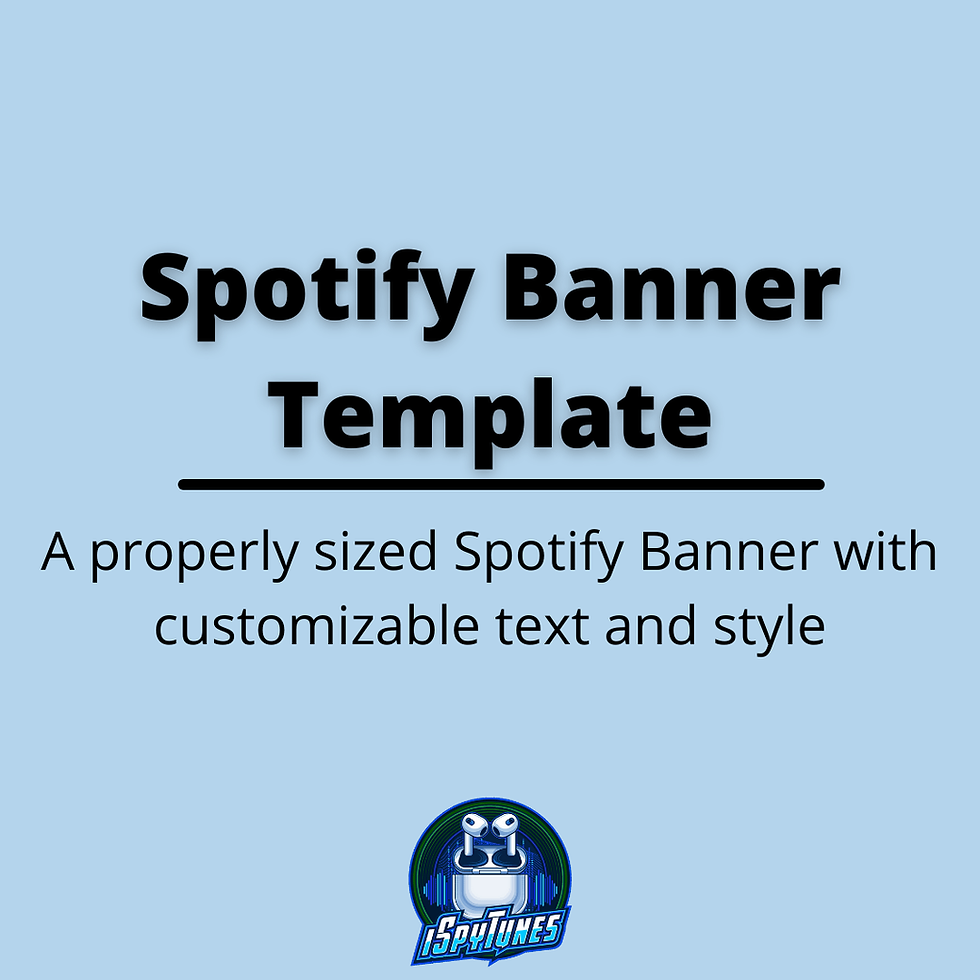 Spotify Banner Template