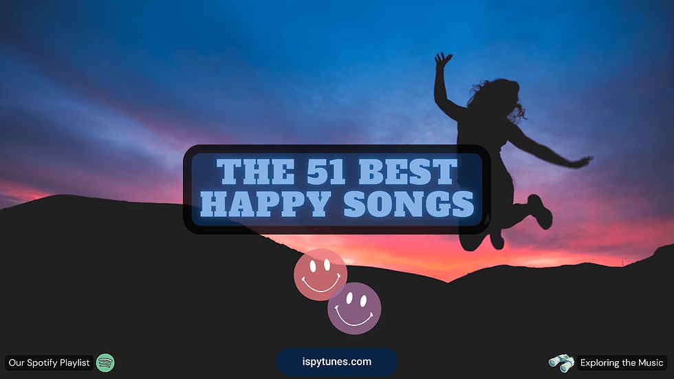 All these songs that make you happy are good vibes, featuring songs like Mr. Blue Sky by Electric Light Orchestra and Dancing Queen by ABBA!