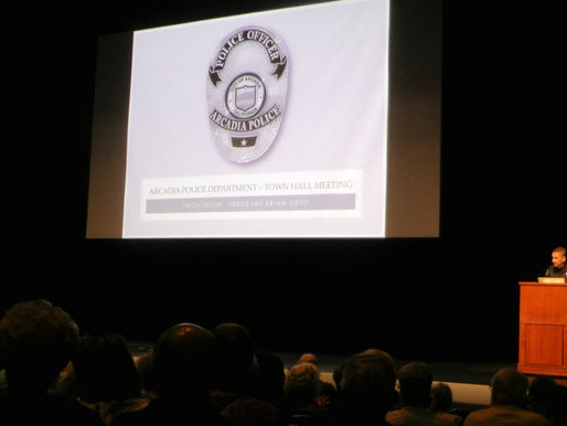 Police Town Hall draws 500