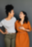Female friends laughing