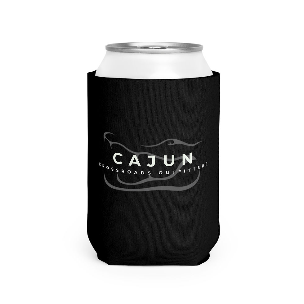 Cajun Crossroads Black Koozie