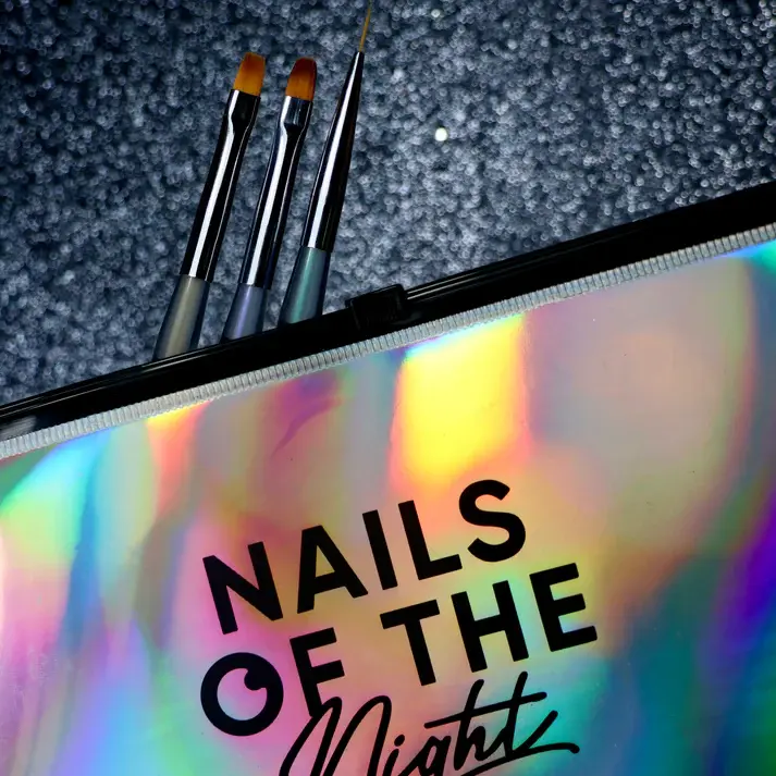 Miniatyrbilde: NAILS OF THE NIGHT - Penselsett med 3 stk