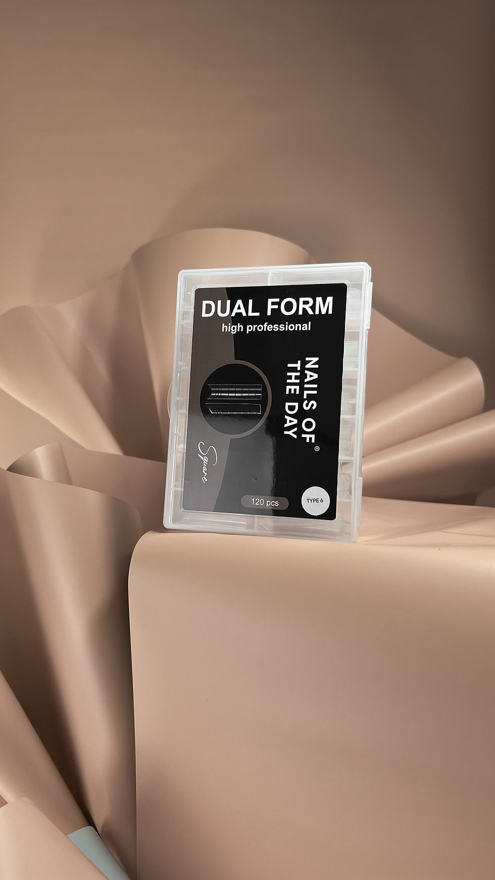 Miniatyrbilde: NAILSOFTHEDAY Dual Forms – Half square (Type 6) – 120 stk
