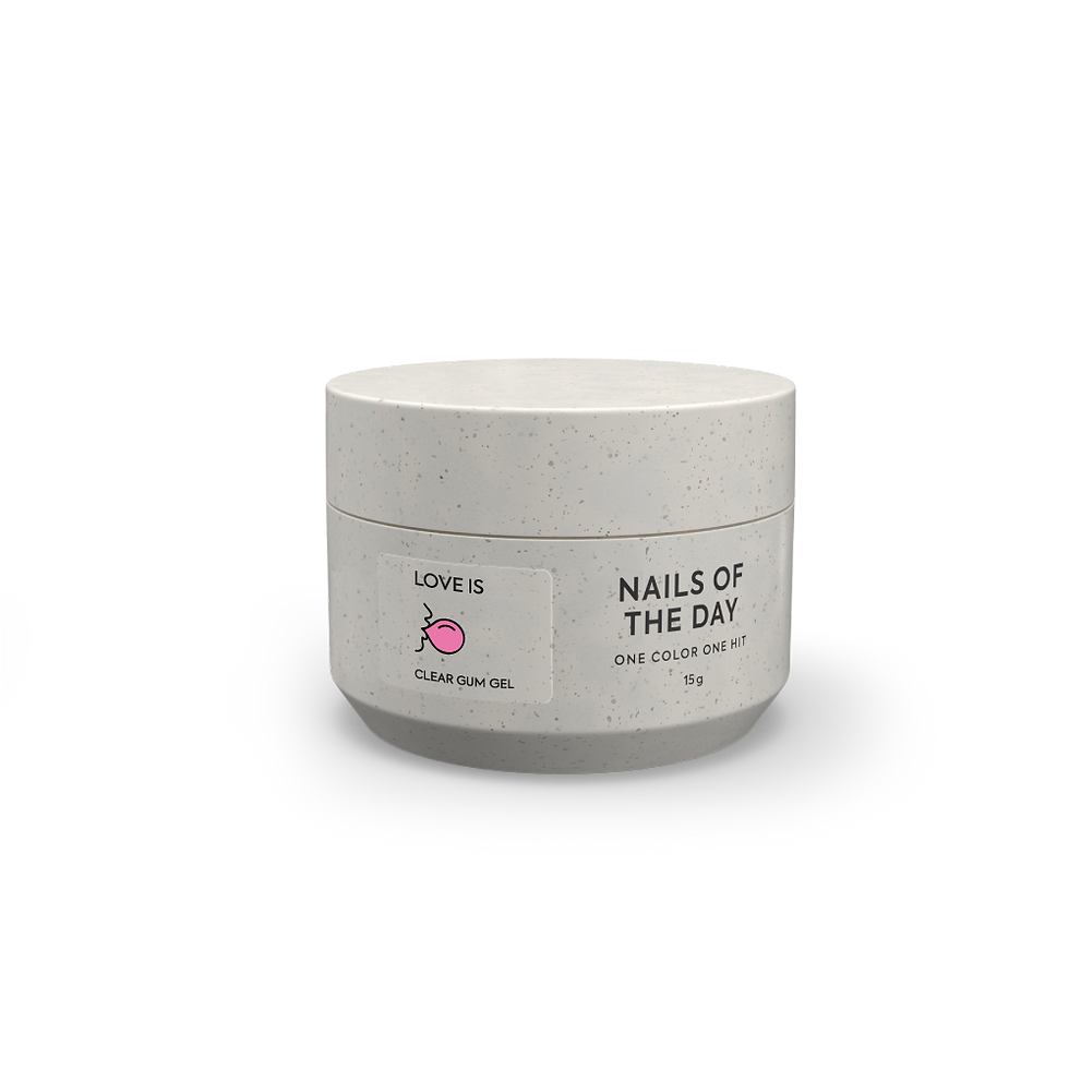Miniatyrbilde: Love Is Clear  – transparent gel-gum for tredimensjonale negledesign, 15 ml