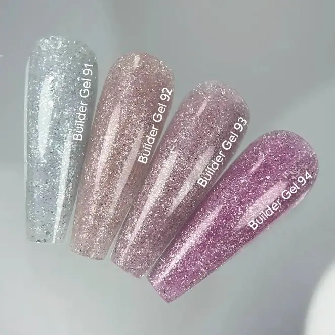 Miniatyrbilde: Få igjen! - Builder Gel 93 Reflective - soft pink - 15 ml
