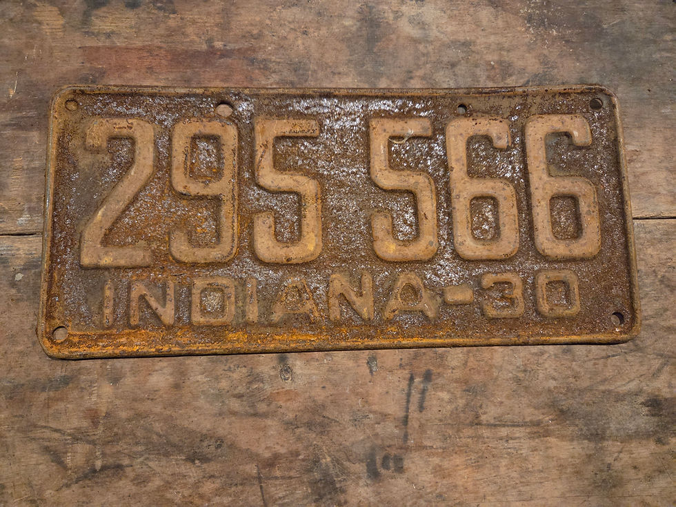 Thumbnail: Restorable Antique License Plates