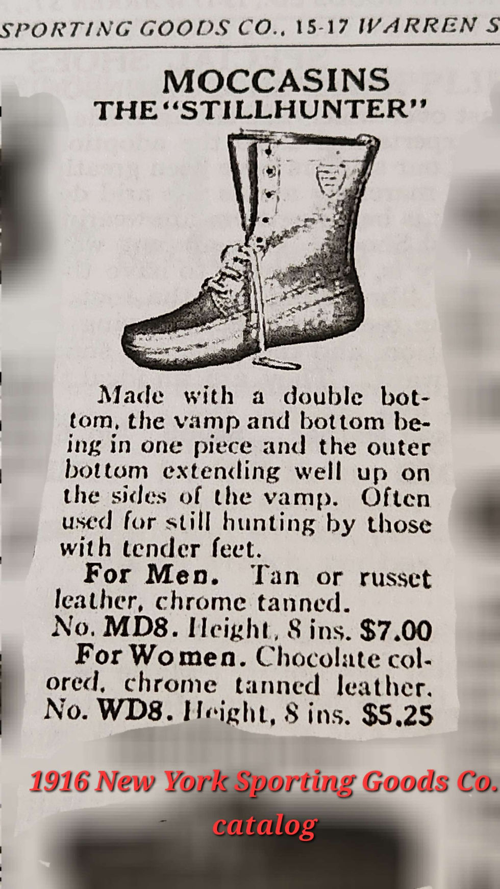 Thumbnail: 1890-1950 Shoepac Moccassins or Larrigans