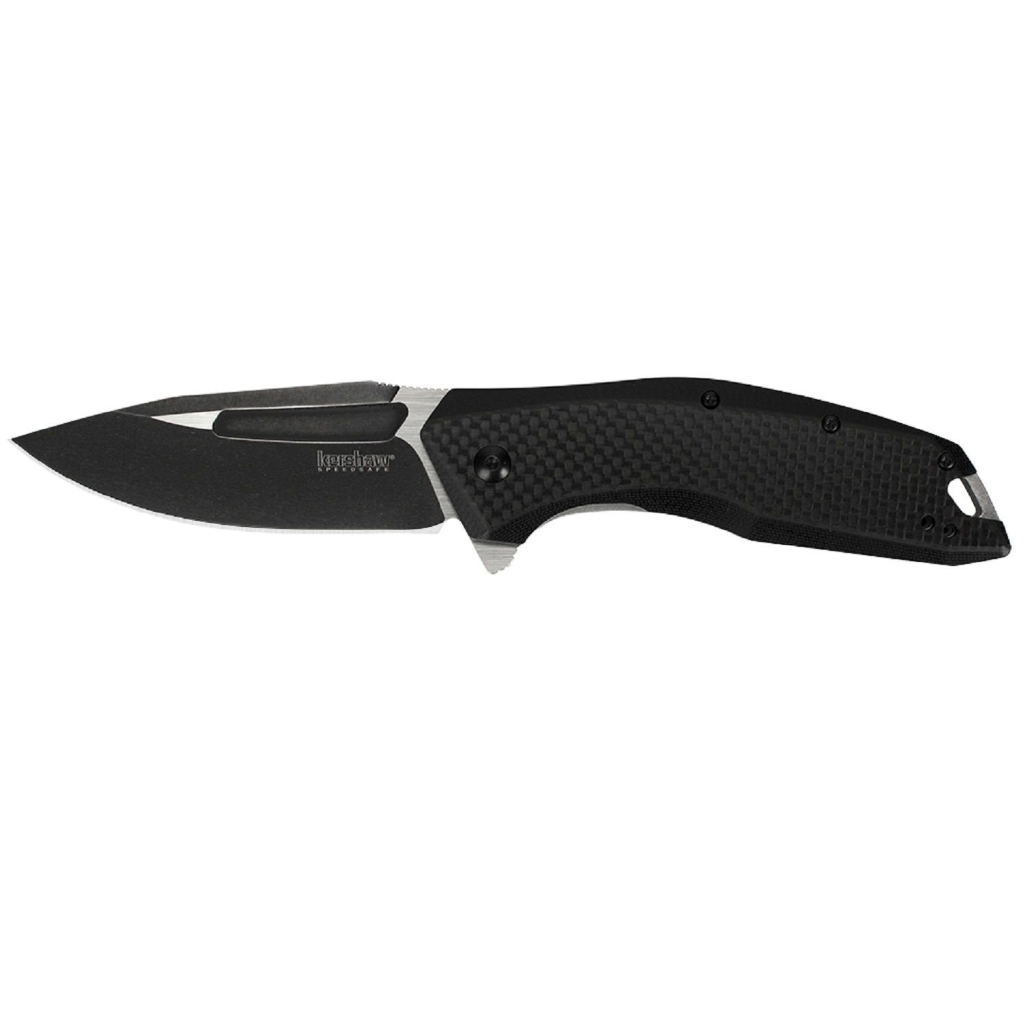 KERSHAW FLOURISH ASSISTED 3.5IN BLACKWASH PLAIN CF-G-10 HNDL