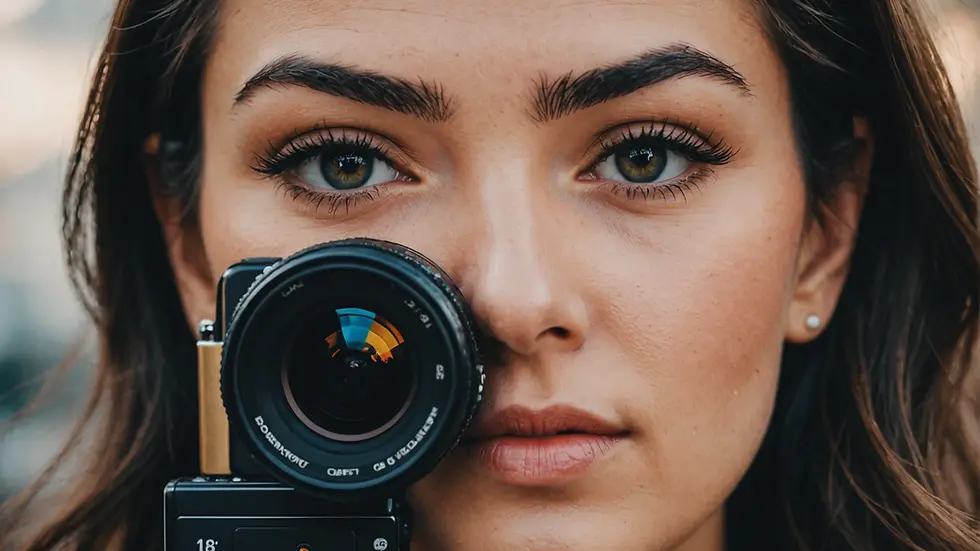 Beautifully groomed eyebrows