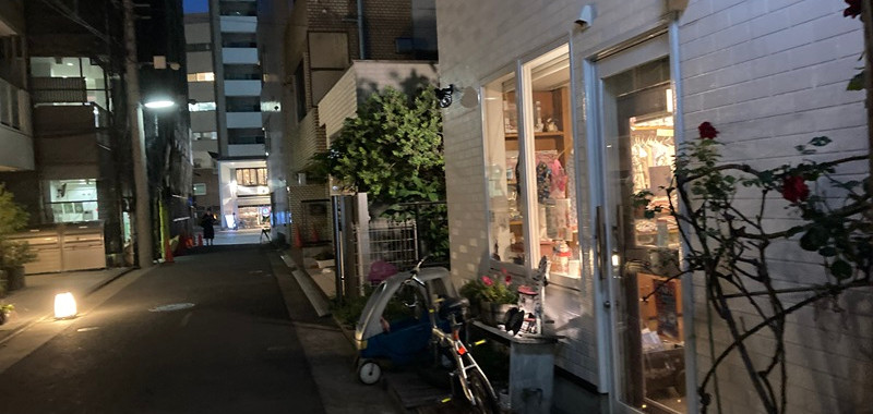 目黒にある路地裏店舗