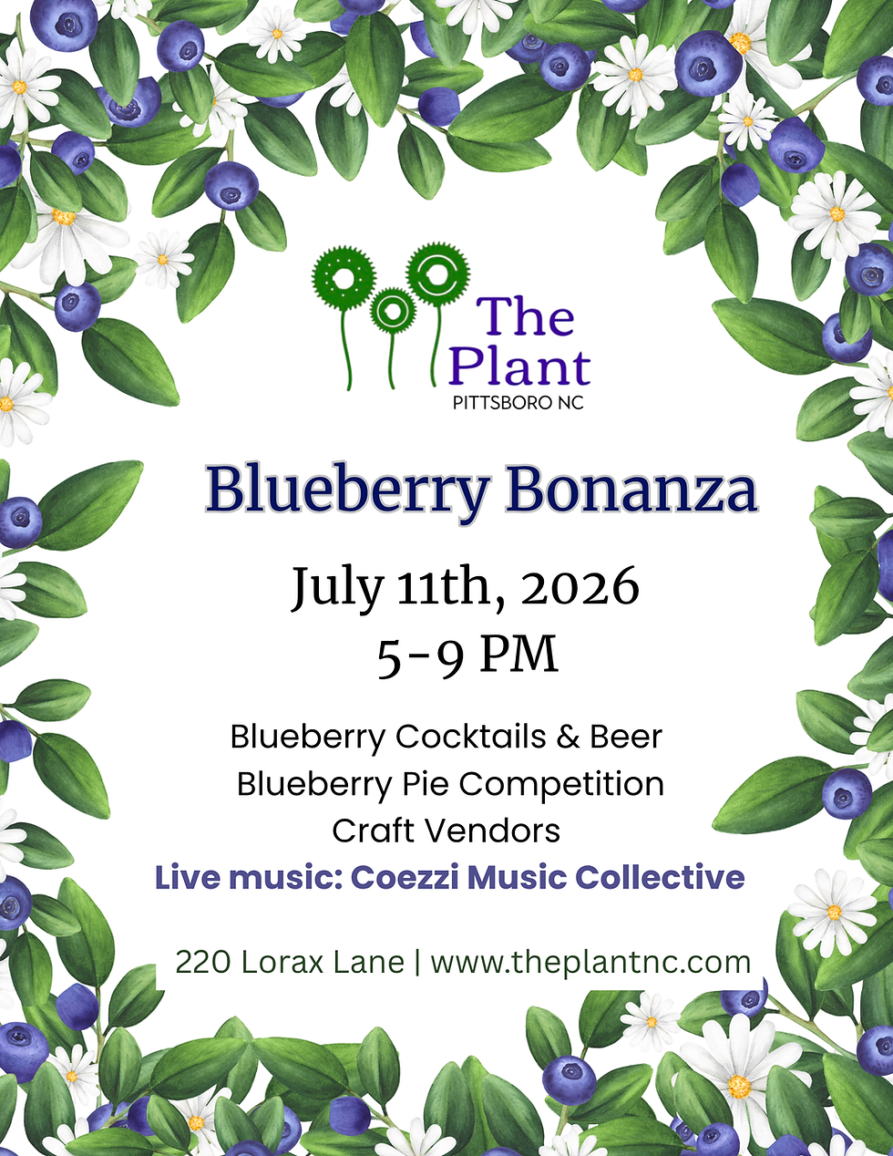 Blueberry Bonanza @ The Plant!
