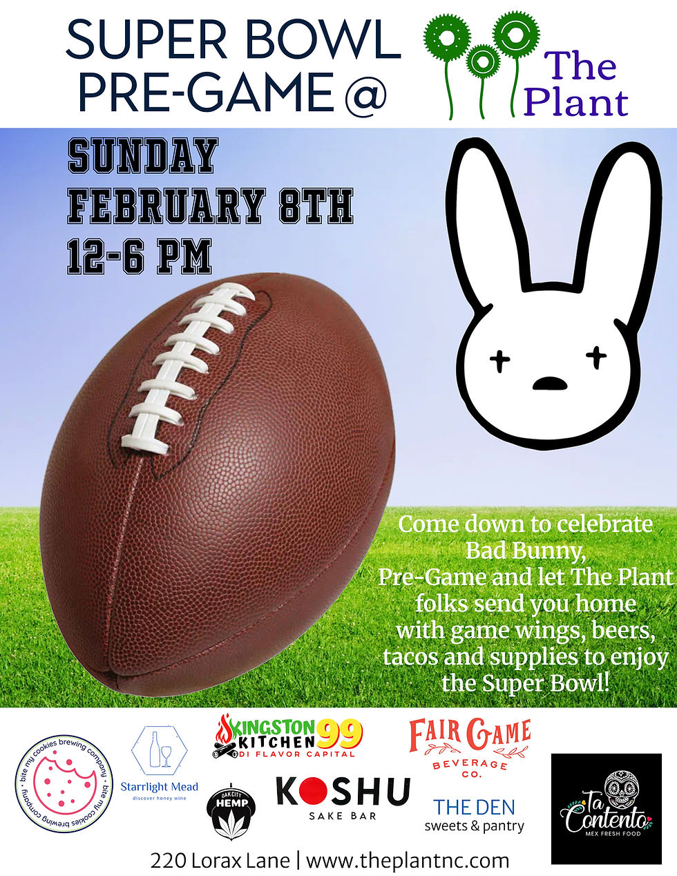 Super Bowl Pre-game @ The Plant