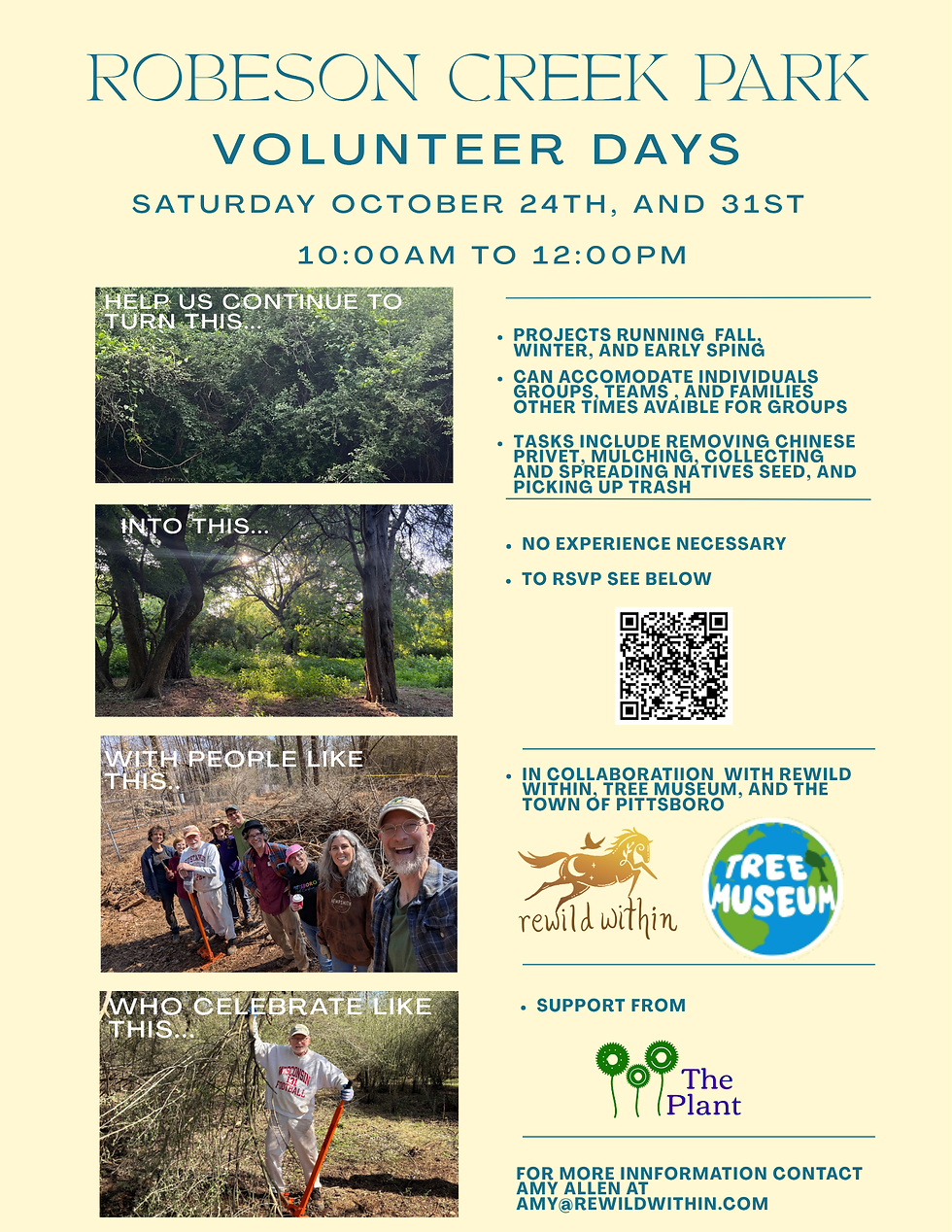 Robeson Creek Park Volunteer Days