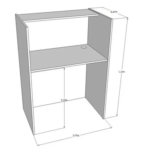 Miniatura: Balcão Atendimento Preto