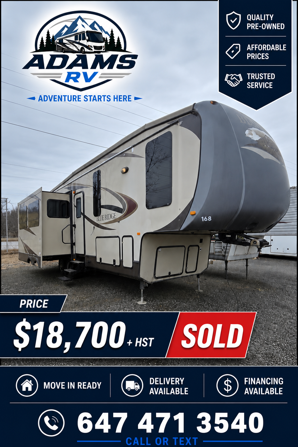 2013 Blue Ridge by Forest River 5th wheel