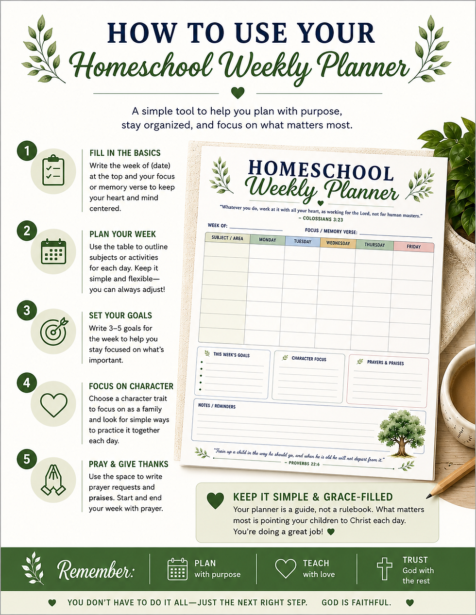 Thumbnail: Free Weekly Homeschool Planner