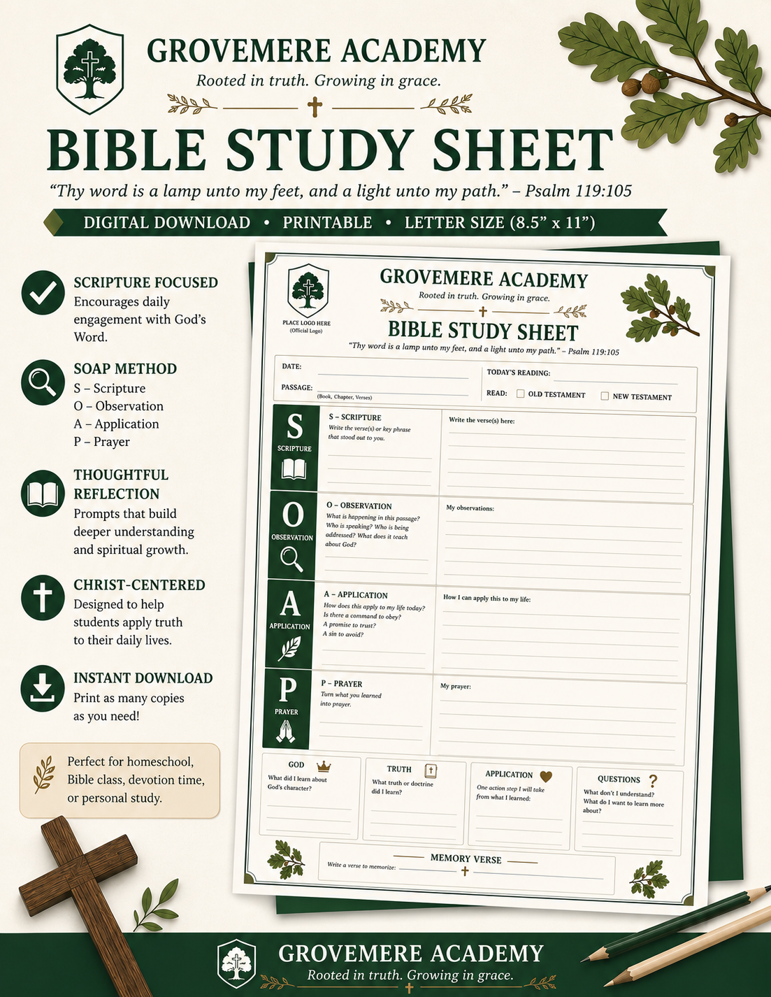 SOAP Bible Study & Prayer Journal