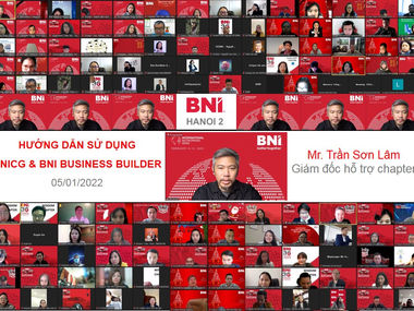 Chương trình Hướng dẫn sử dụng BNICG, BNI Business Builder ngày 05.01.2022.