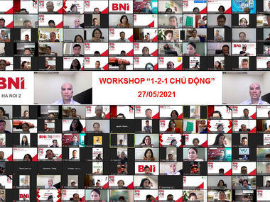 Chương trình workshop 1-2-1 Chủ động - BNI Hà Nội 2 ngày 27.05.2021