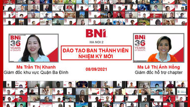 Đào tạo Ban Thành viên nhiệm kỳ mới – 08/09/2021