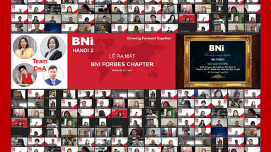 LỄ RA MẮT BNI FORBES - CHAPTER THỨ 23 THUỘC VÙNG BNI HÀ NỘI 2 - 08/07/2021