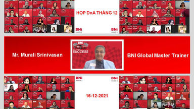 CHƯƠNG TRÌNH HỌP DnA THÁNG 12 BNI HÀ NỘI 2