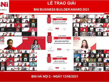 BNI BUSINESS BUILDER AWARD 2021 – HÀ NỘI 2: SỐNG MÃI VỚI TRIẾT LÝ “HỌC TẬP SUỐT ĐỜI”
