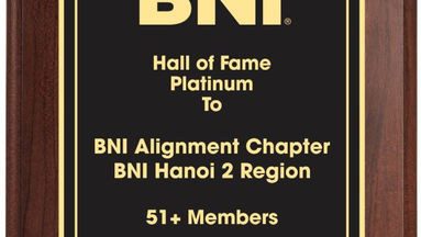CHÚC MỪNG BNI ALIGNMENT CHAPTER ĐẠT DANH HIỆU CHAPTER PLATINUM ĐẲNG CẤP TOÀN CẦU TỪ THÁNG 2.2021.