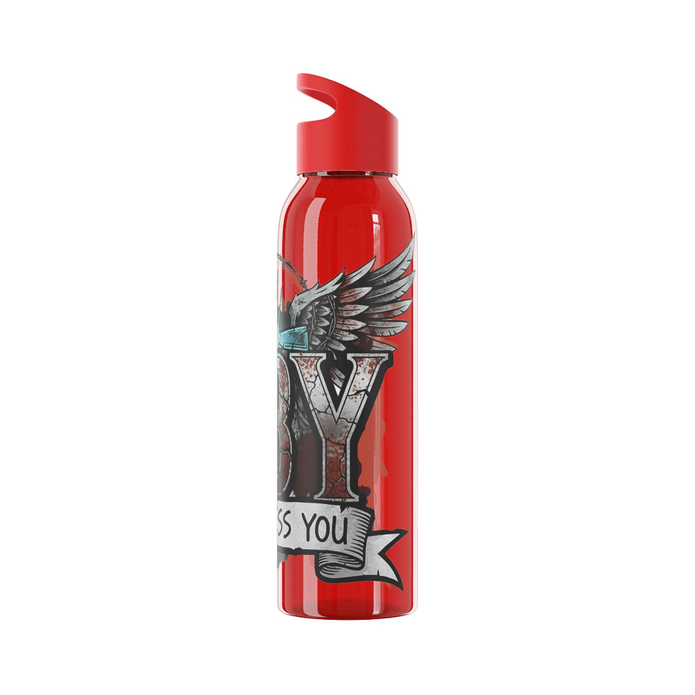 Thumbnail: Bless You Wings Water Bottle — Inspirational Faith Stainless Steel Bottle