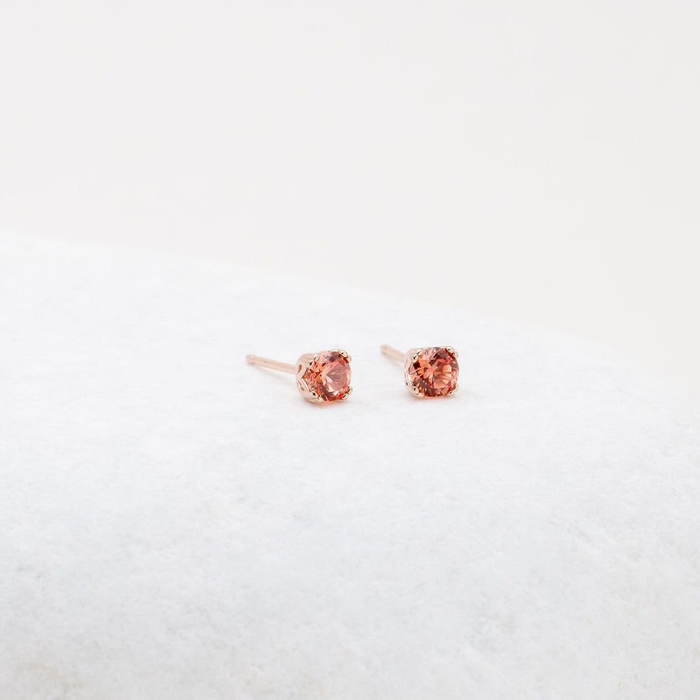 Thumbnail: Rose Gold Tulip Studs