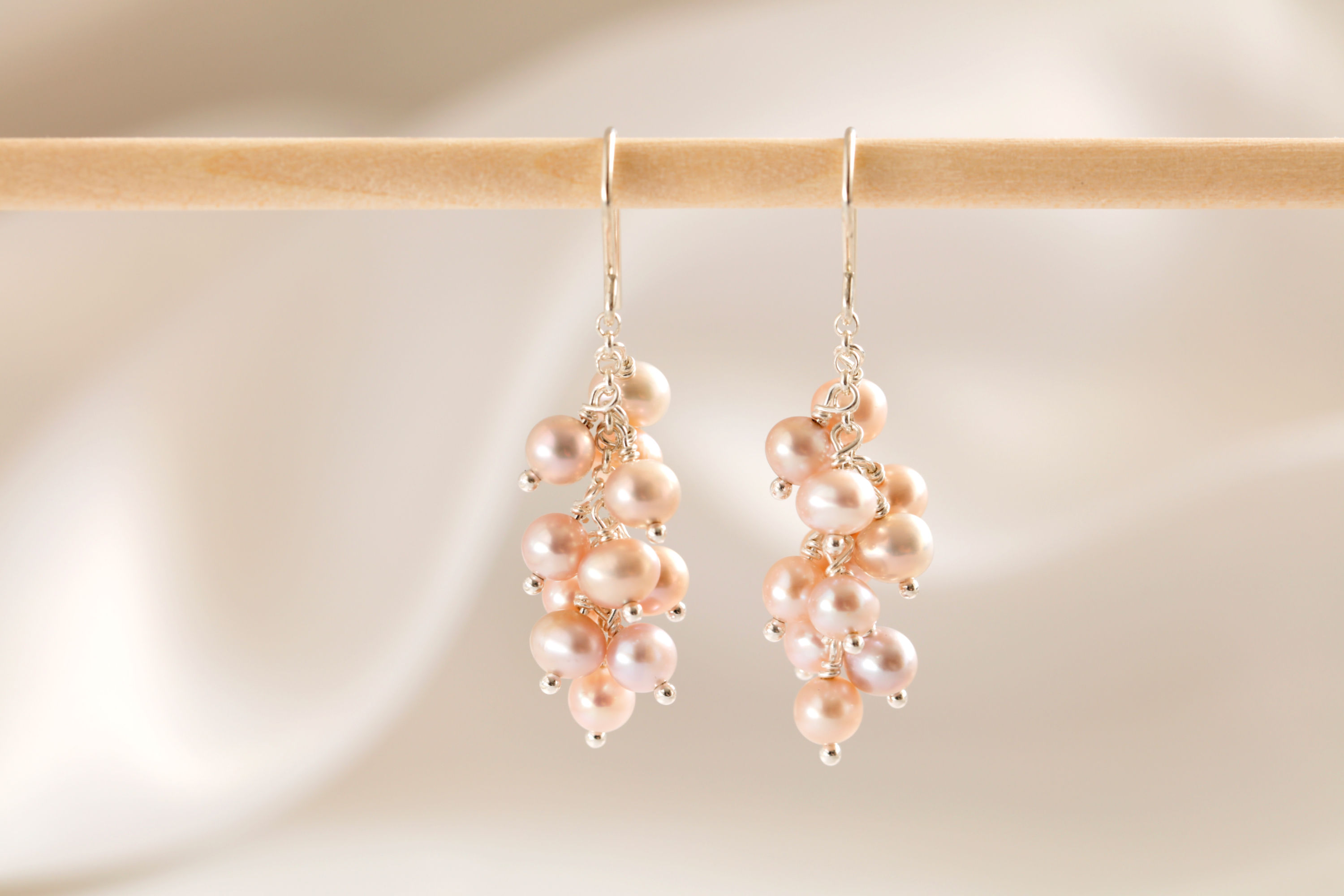 Pearl Cluster Earrings