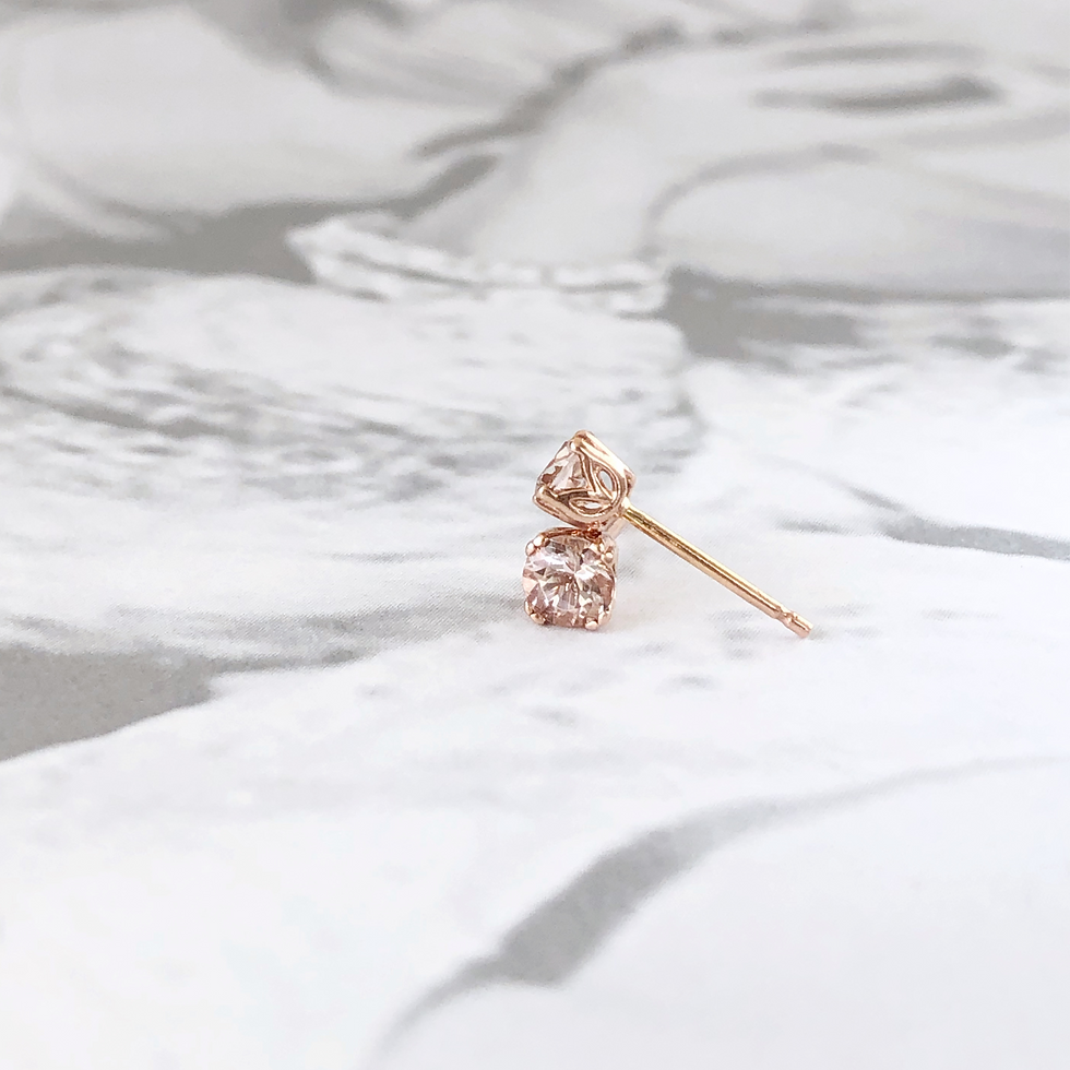 Thumbnail: Rose Gold Tulip Studs