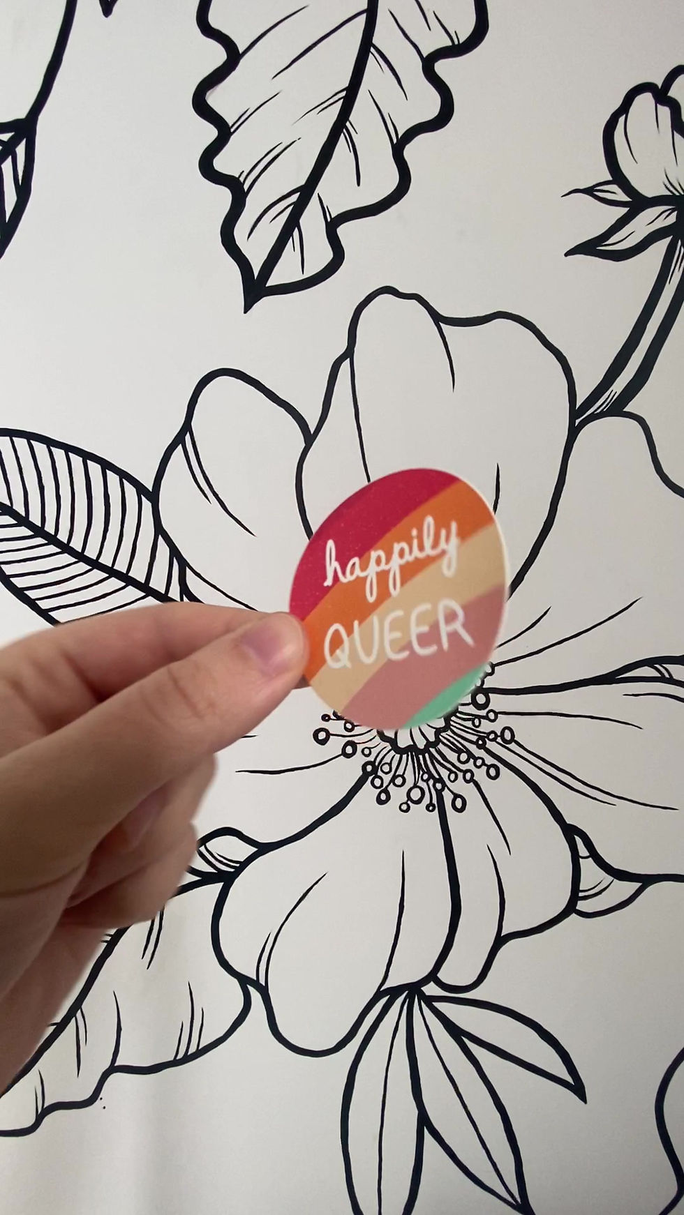 Thumbnail: Happily Queer Sticker