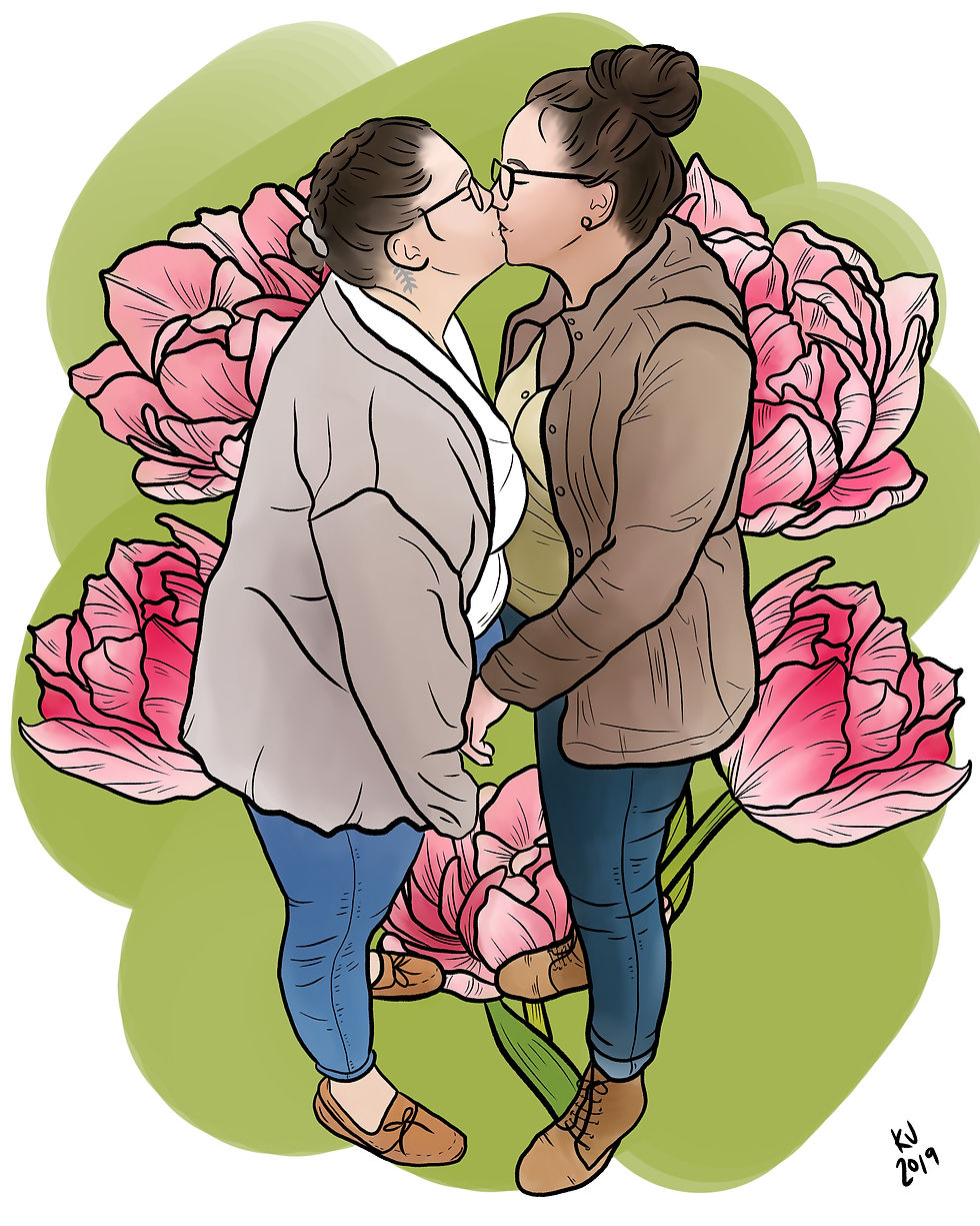 Thumbnail: Two Figure Digital Portrait