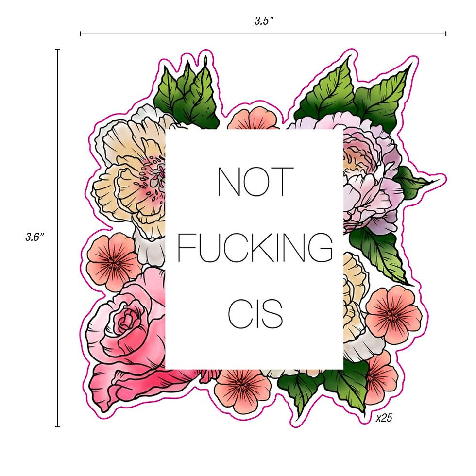 Thumbnail: Not Fucking Cis Sticker