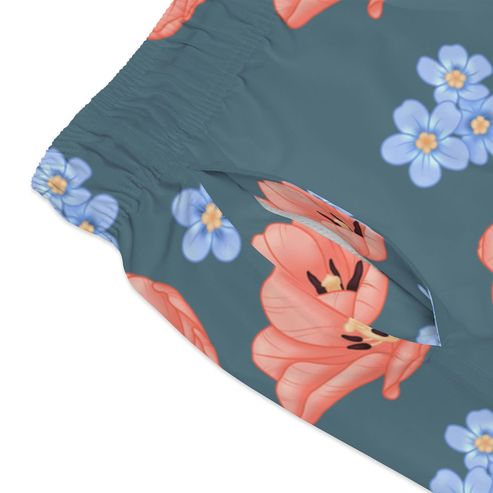Thumbnail: Sale! Tulip and Forget Me Not Swim Trunks