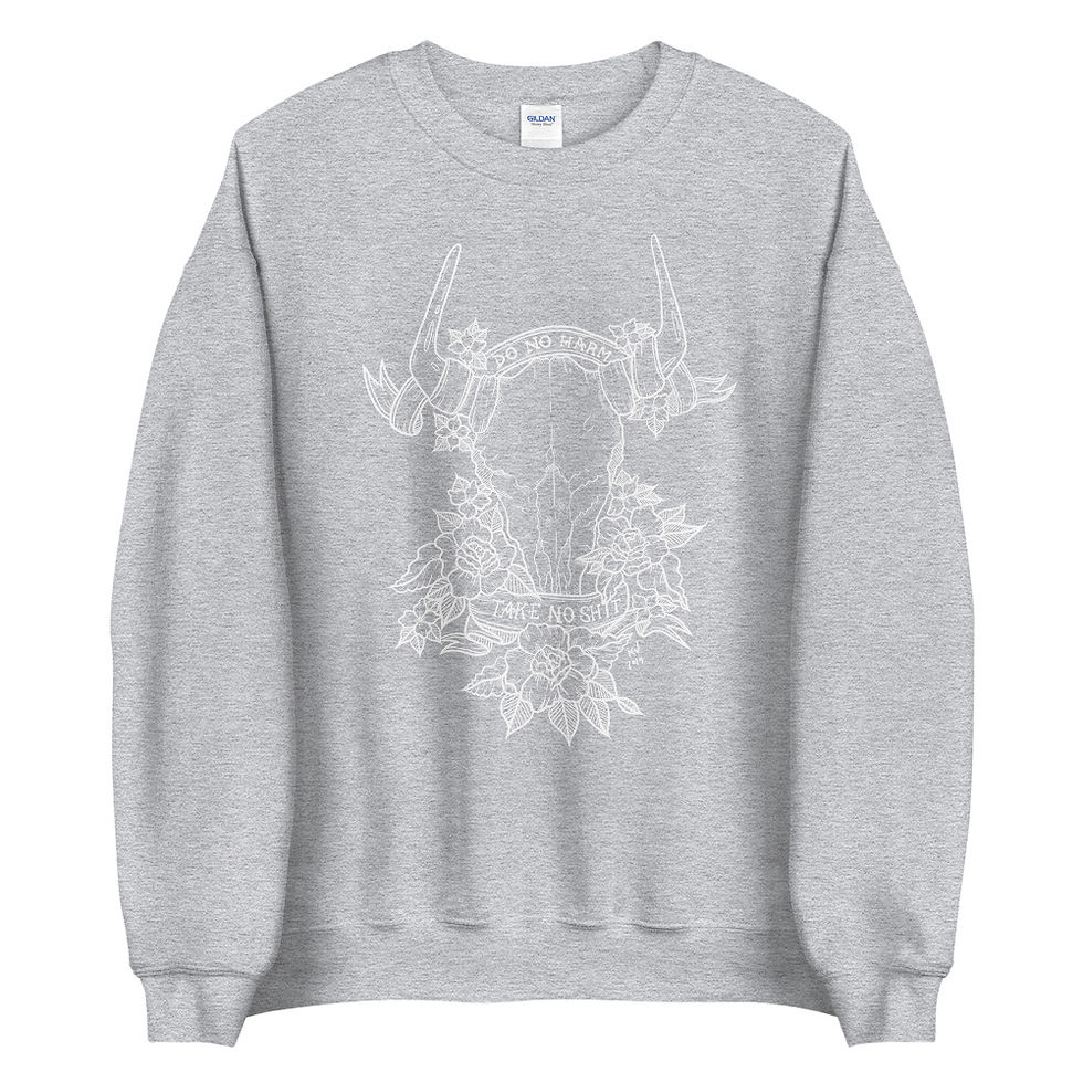 Thumbnail: Do No Harm, Take No Shit Crew Neck Sweater